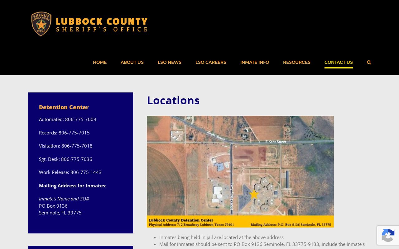 Lubbock County warrant records: Sheriff contact directory and warrants line
